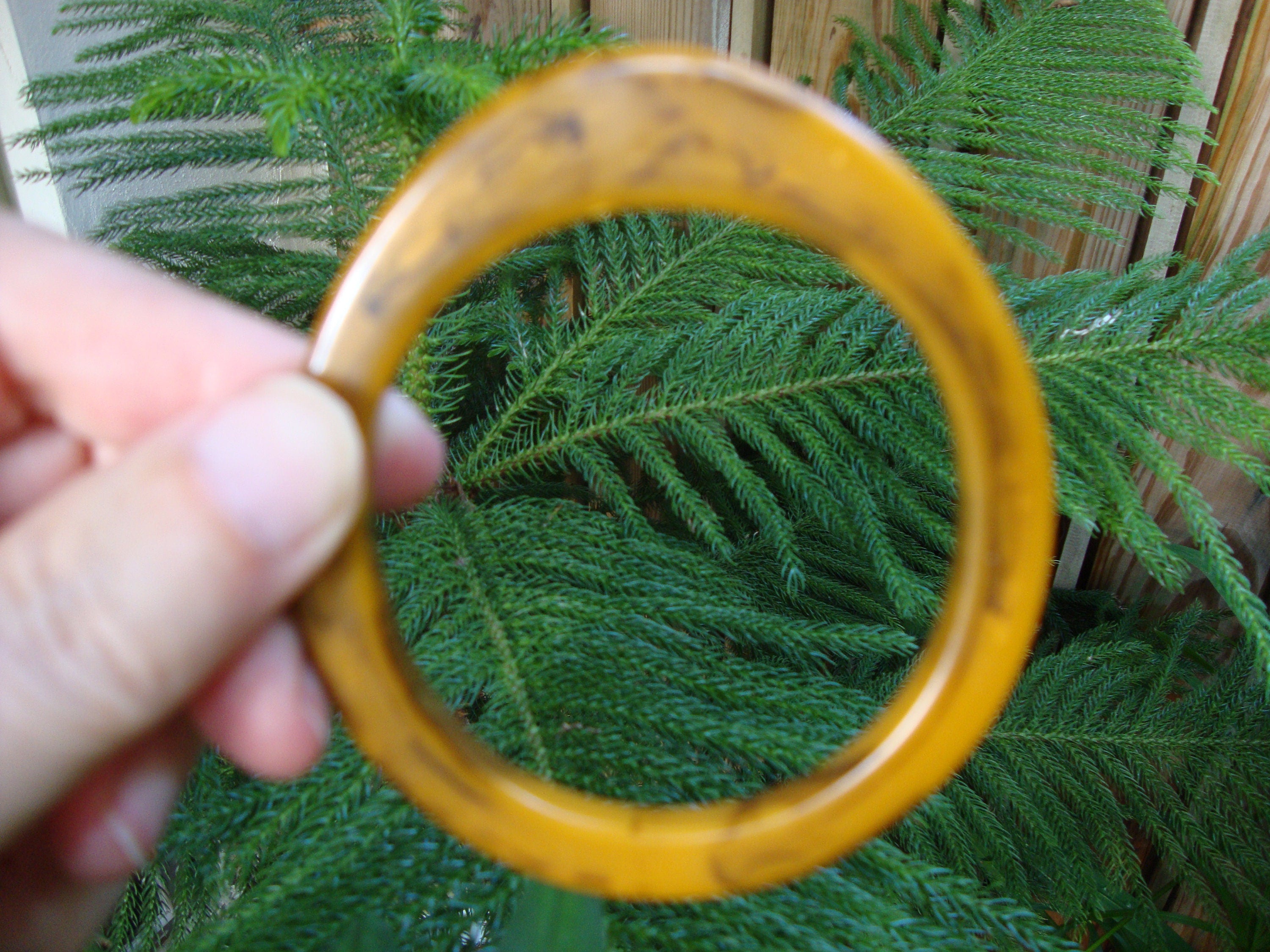 Vintage Marbled Bakelite Bracelet: 1950s Asymmetrical Bangle