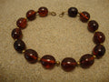 Beautiful Vintage 16" Cherry Bakelite Necklace! Large 3/4" Oval Beads!!