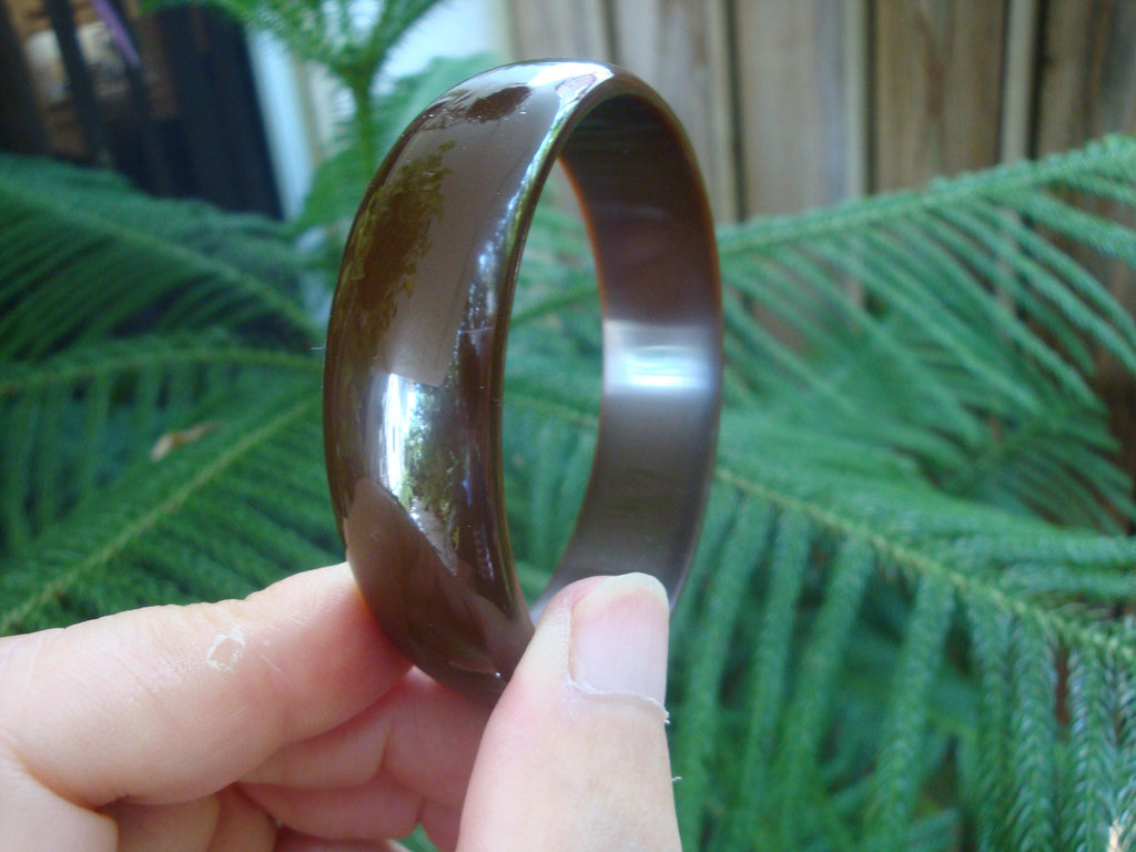 Restored Chocolate Brown Bakelite Bracelet: 3/4" Vintage Bangle!