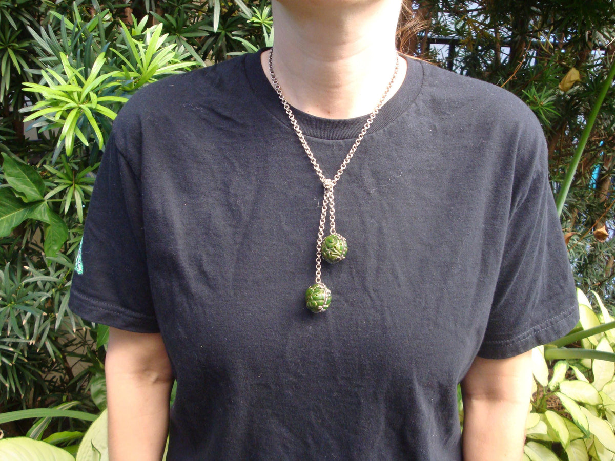 Rare Art Deco Era Bakelite Parure! Carved Marbled Green & Yellow Colors!