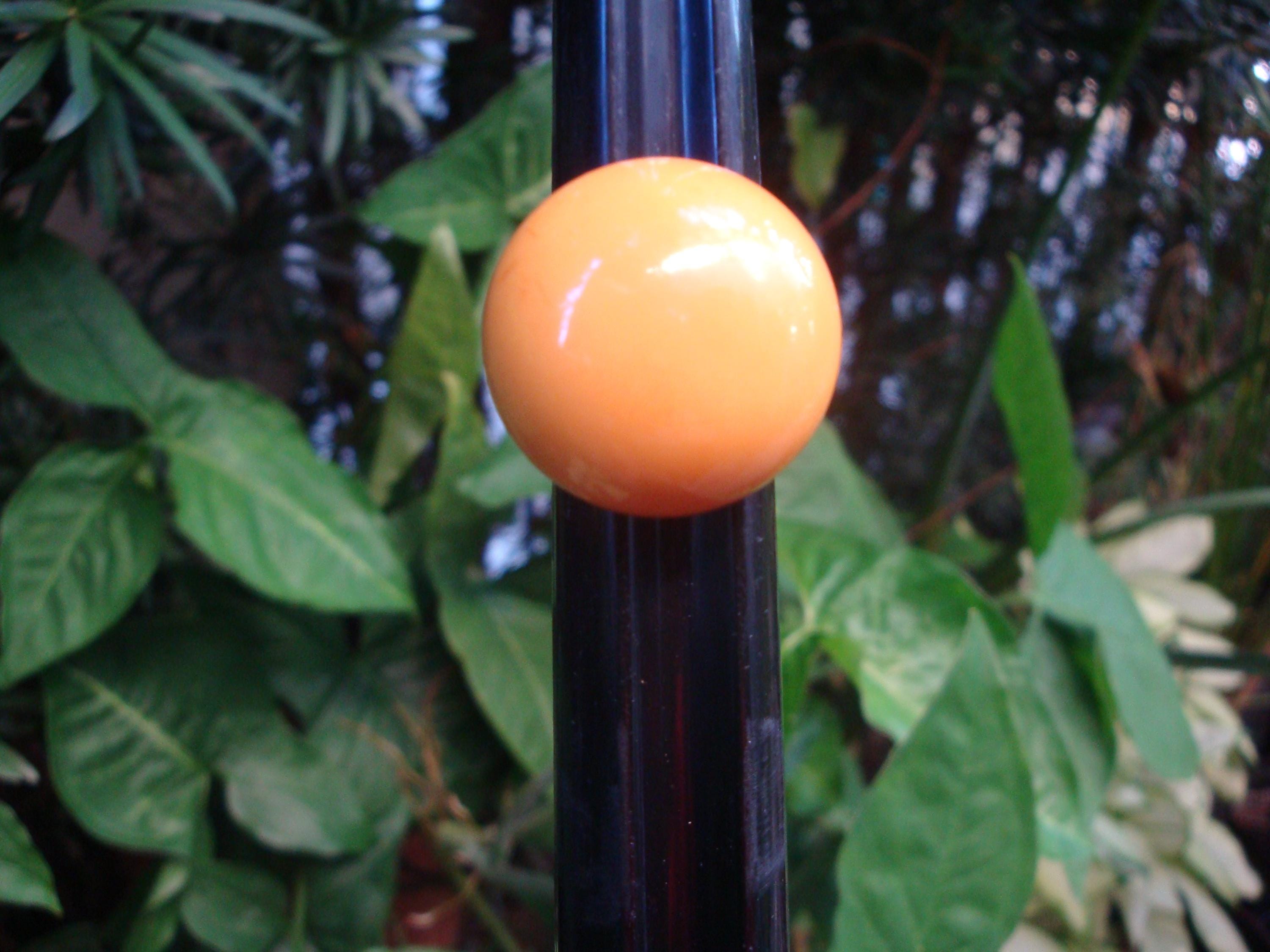 Vintage Bakelite High Domed Ring! Size 5 1/4; Solid Canary Yellow Color!
