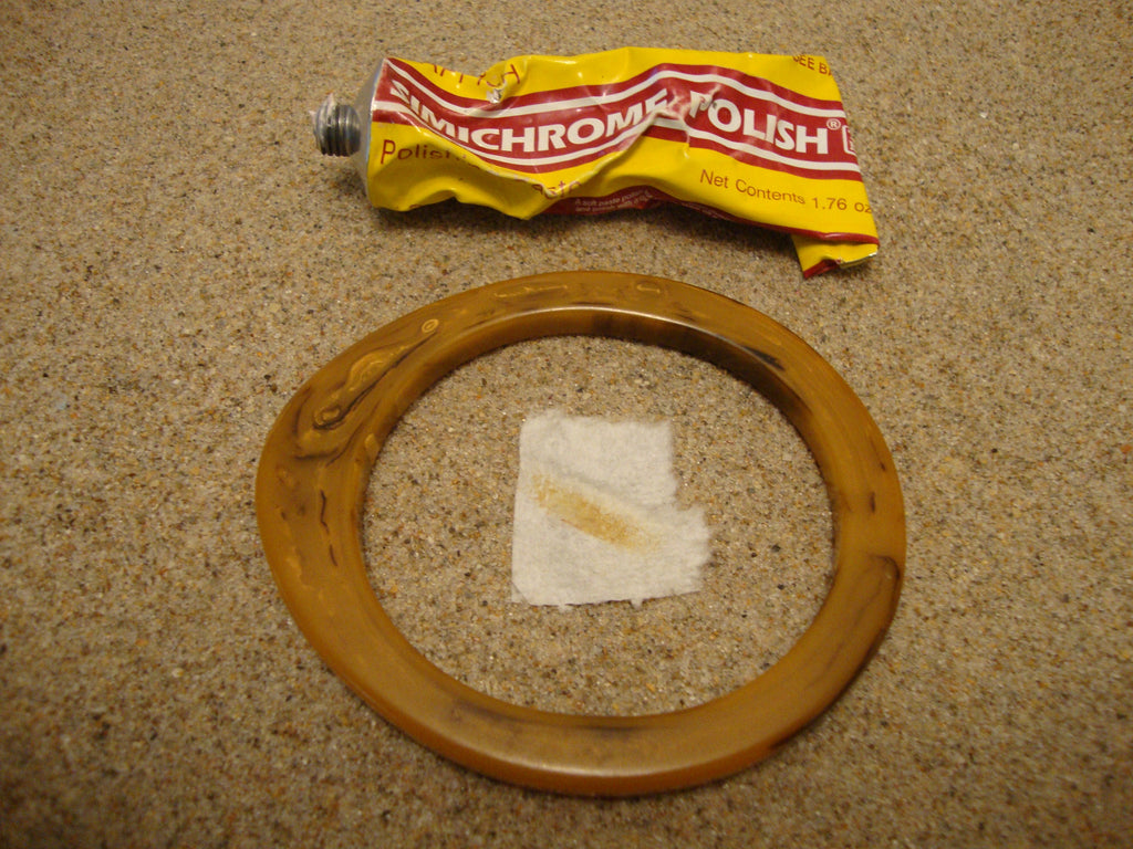 Vintage Marbled Bakelite Bracelet: 1950s Asymmetrical Bangle