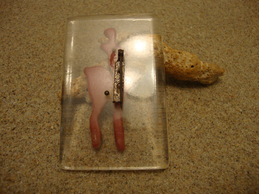 WoW Check This Out!! Super Rare Bakelite "Bambi" & Lucite Brooch!