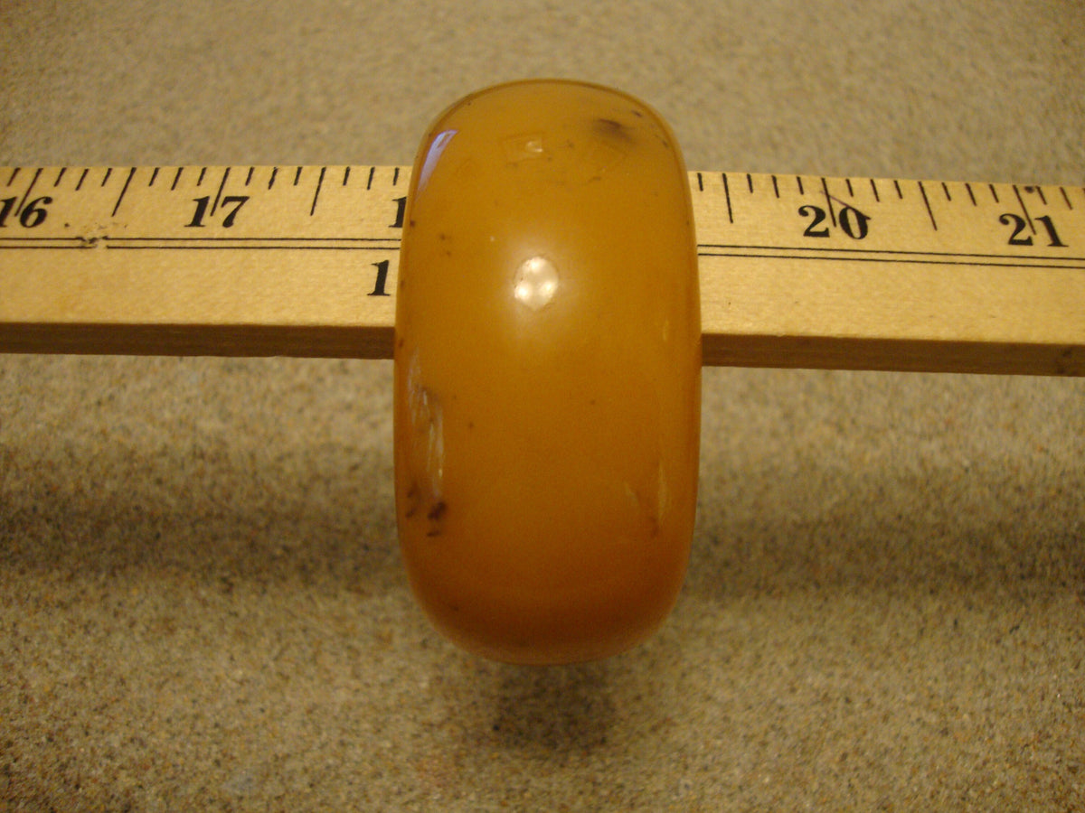 Vintage Butterscotch Bakelite Cuff Bracelet: 1 1/4" Wide
