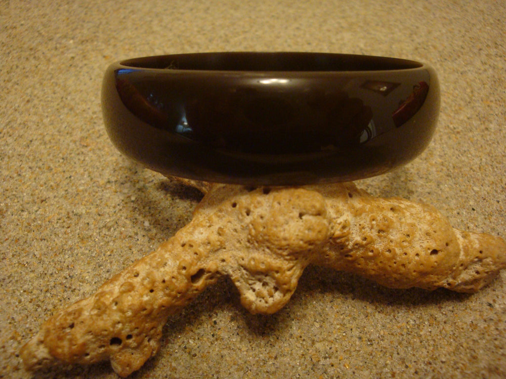 Restored Chocolate Brown Bakelite Bracelet: 3/4" Vintage Bangle!