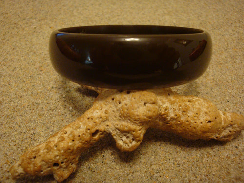 Restored Chocolate Brown Bakelite Bracelet: 3/4" Vintage Bangle!