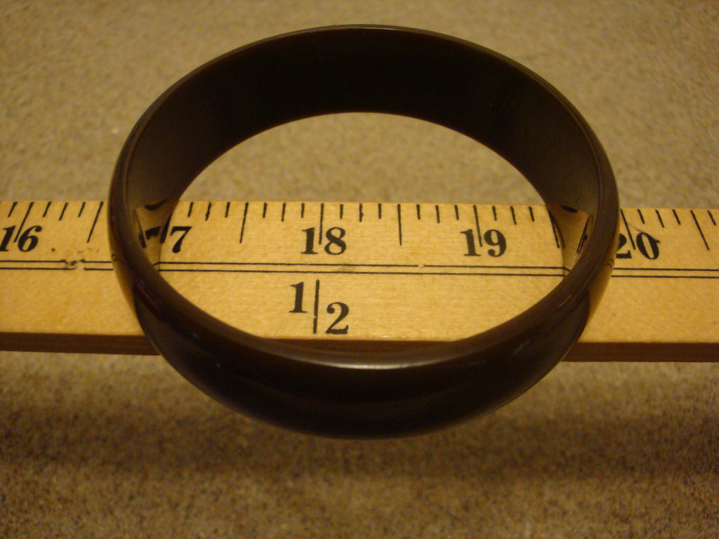 Restored Chocolate Brown Bakelite Bracelet: 3/4" Vintage Bangle!