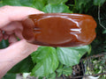 Vintage 1" Chocolate Brown Bakelite Bracelet! Unique Large Oval Linked Facets!