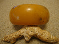 Vintage Butterscotch Bakelite Cuff Bracelet: 1 1/4" Wide