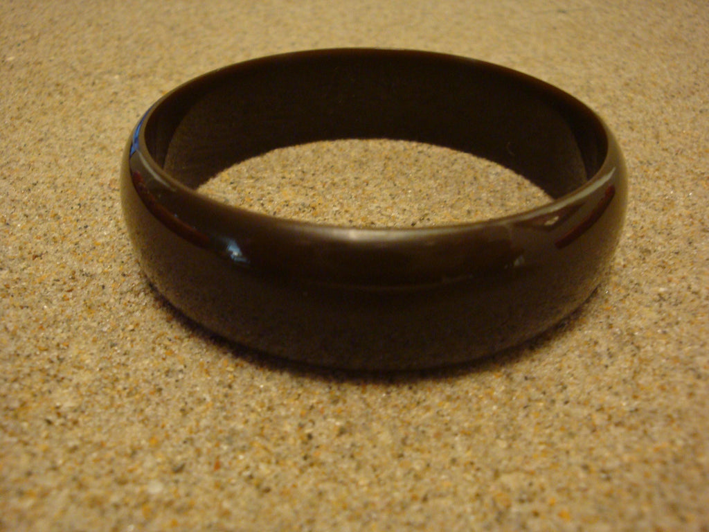 Restored Chocolate Brown Bakelite Bracelet: 3/4" Vintage Bangle!