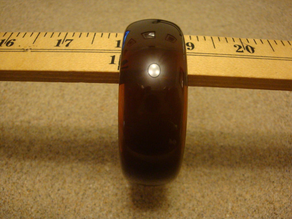 Restored Translucent Copper Bakelite Bangle Bracelet - 7/8 inch!