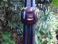 Vintage Black Bakelite Ring! Abstract Geometric Carved Design; Size 5 3/4!