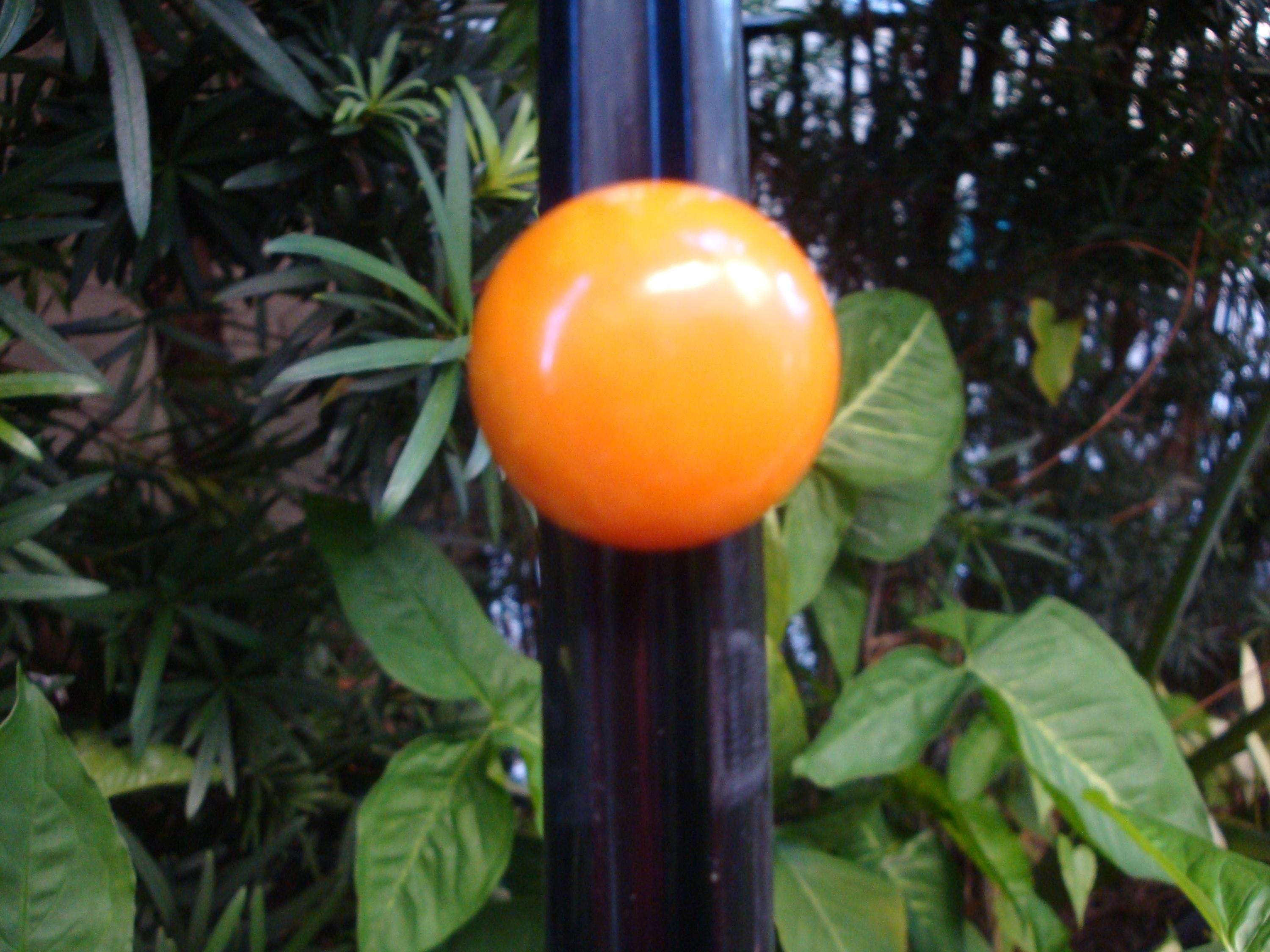 Vintage Bakelite High Domed Ring! Size 6 1/2; Marbled Orange/Cream Colors!