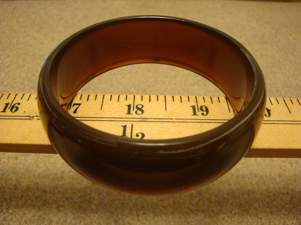 Restored Translucent Copper Bakelite Bangle Bracelet - 7/8 inch!