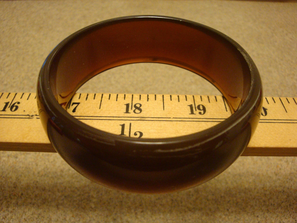 Restored Translucent Copper Bakelite Bangle Bracelet - 7/8 inch!