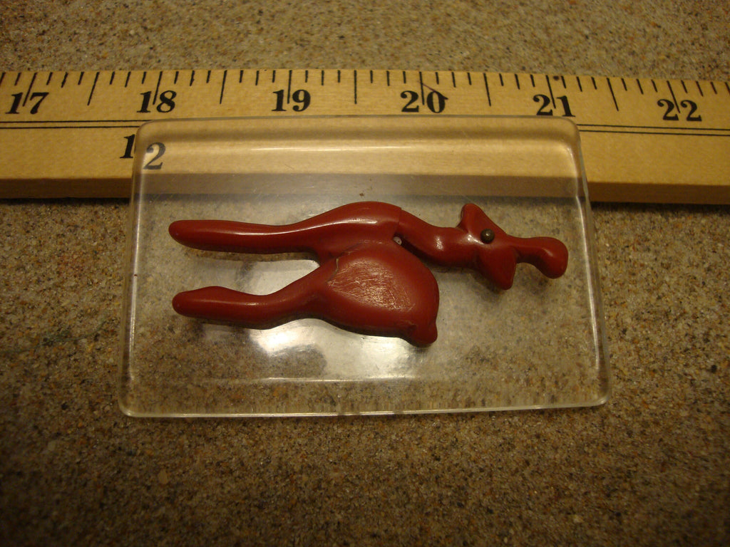 WoW Check This Out!! Super Rare Bakelite "Bambi" & Lucite Brooch!