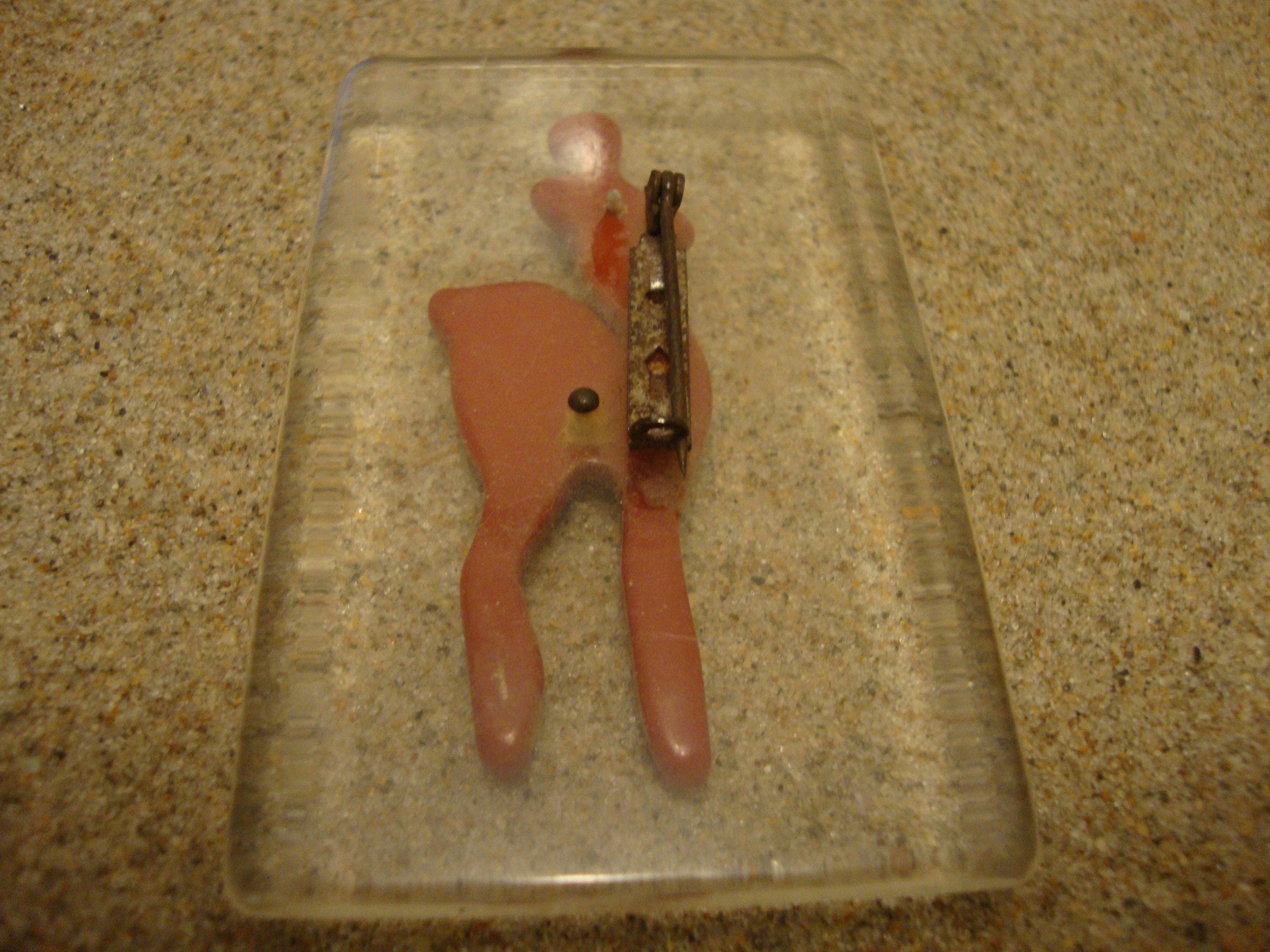 WoW Check This Out!! Super Rare Bakelite "Bambi" & Lucite Brooch!